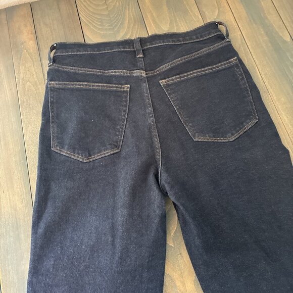 J Crew High-rise Stovepipe Dark Wash Jeans in Signature Stretch+ - Size 27 (Y8) - Picture 5 of 10